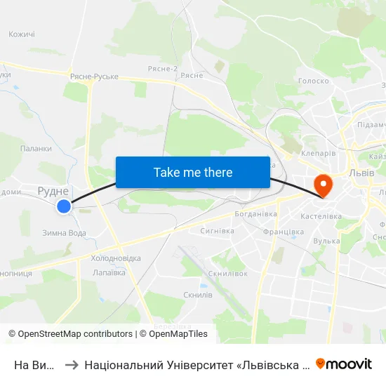 На Вимогу to Національний Університет «Львівська Політехніка» map