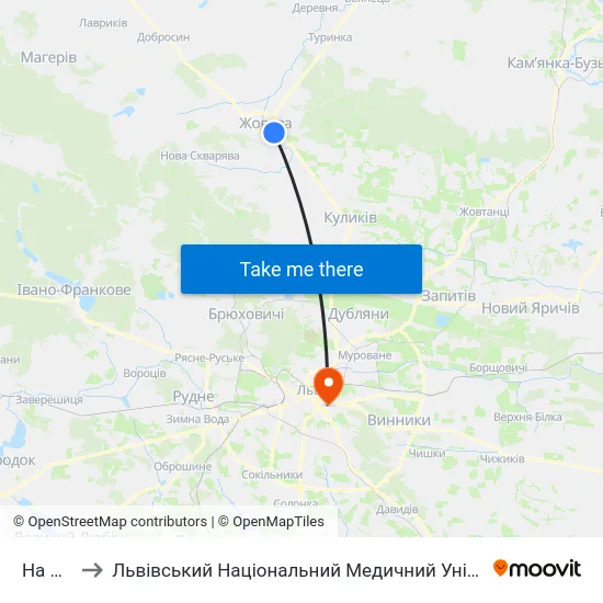 На Вимогу to Львівський Національний Медичний Університет Імені Данила Галицького map