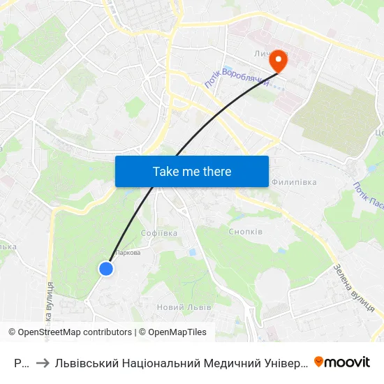 Рацс to Львівський Національний Медичний Університет Імені Данила Галицького map