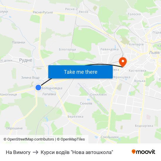 На Вимогу to Курси водіїв "Нова автошкола" map