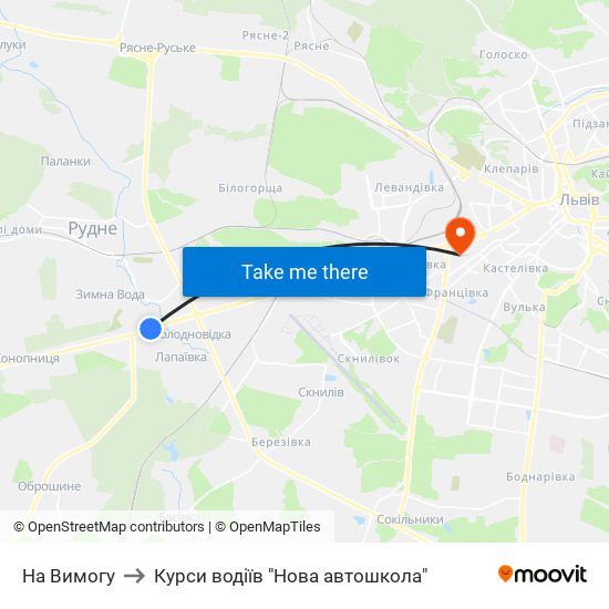 На Вимогу to Курси водіїв "Нова автошкола" map