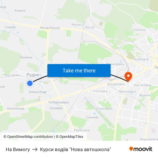 На Вимогу to Курси водіїв "Нова автошкола" map