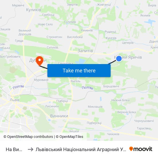 На Вимогу to Львівський Національний Аграрний Університет map