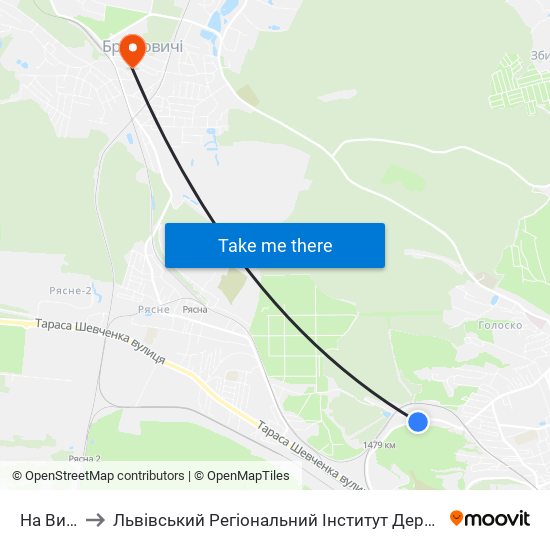 На Вимогу to Львівський Регіональний Інститут Державного Управління map