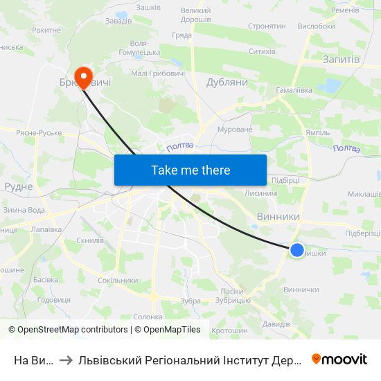 На Вимогу to Львівський Регіональний Інститут Державного Управління map