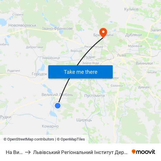 На Вимогу to Львівський Регіональний Інститут Державного Управління map