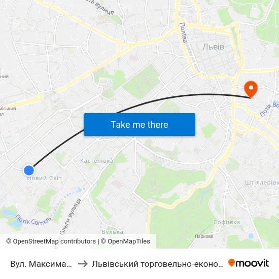 Вул. Максима Залізняка to Львівський торговельно-економічний університет map