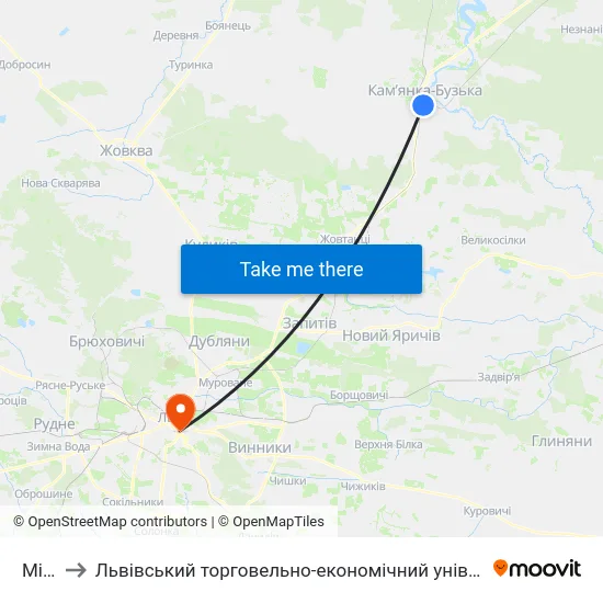 Міст to Львівський торговельно-економічний університет map