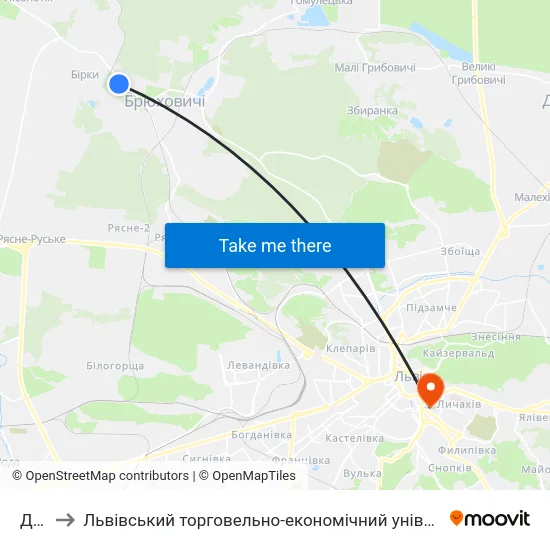 Док to Львівський торговельно-економічний університет map