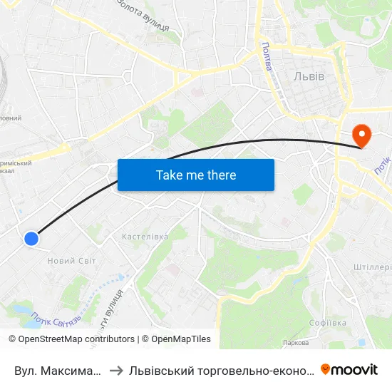 Вул. Максима Залізняка to Львівський торговельно-економічний університет map