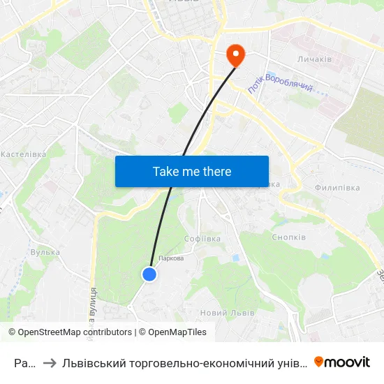 Рацс to Львівський торговельно-економічний університет map