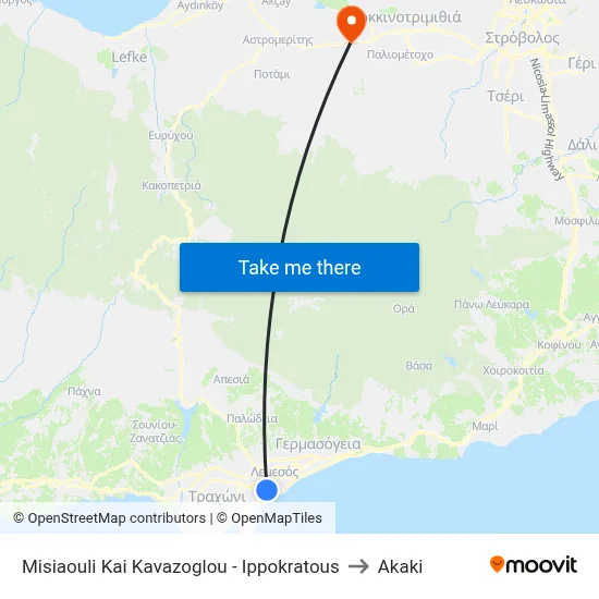 Misiaouli and Kavazoglou - Hippocrates to Akaki map