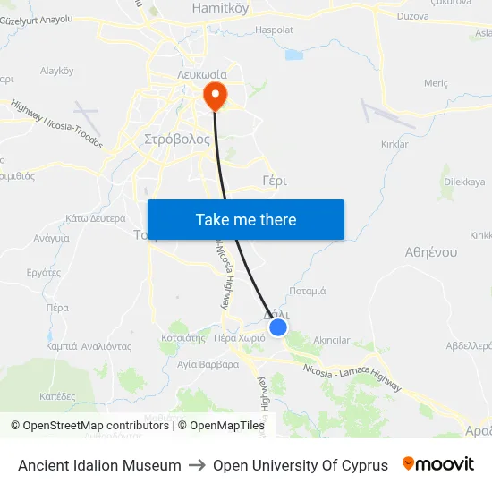 Ancient Idalion Museum to Open University of Cyprus map
