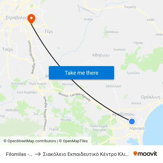 Filomilas - Lysis to Siakolios Educational Center of Clinical Medicine map