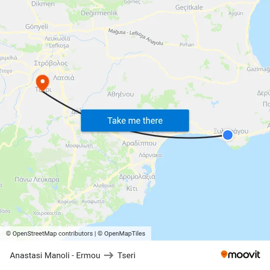 Anastasis Manolis - Hermes to Tseri map