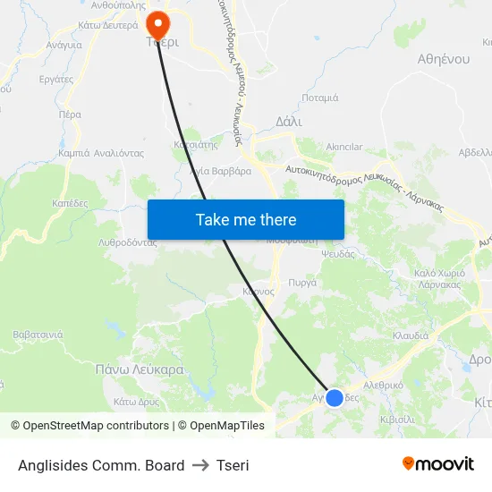 Anglisides Comm. Board to Tseri map