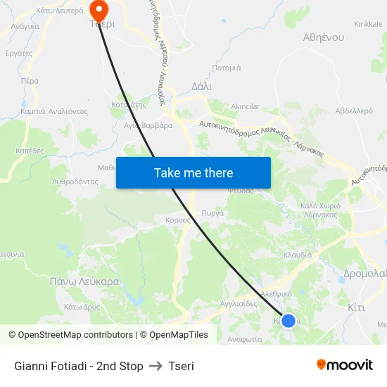 Giannis Fotiadis - 2nd Stop to Tseri map
