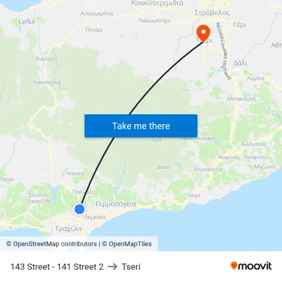 143 Street - 141 Street 2 to Tseri map