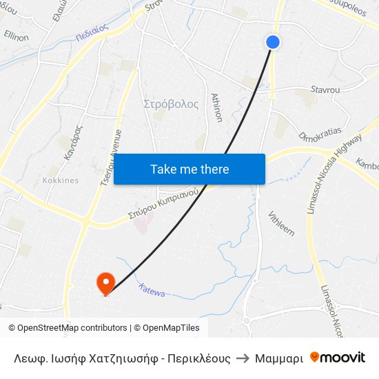 Λεωφ. Ιωσήφ Χατζηιωσήφ - Περικλέους to Μαμμαρι map
