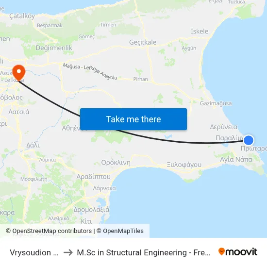 Vrysoudion - 3rd Stop to M.Sc in Structural Engineering - Frederick University Cyprus map