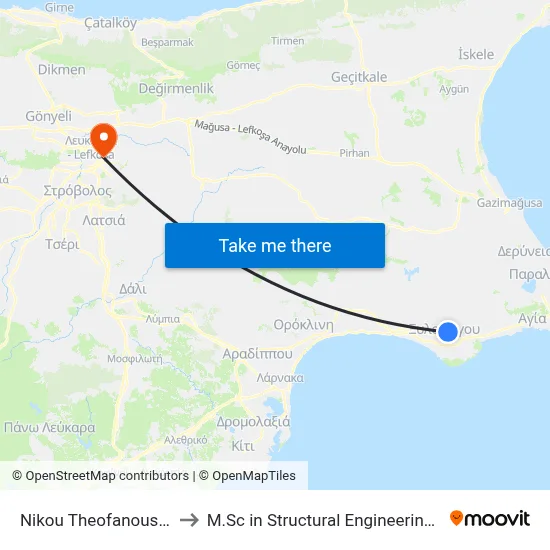 Nikos Theofanous - Champi Michailidi to M.Sc in Structural Engineering - Frederick University Cyprus map
