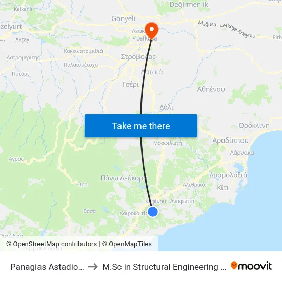 Panagia Astadiotissa - 15th Stop to M.Sc in Structural Engineering - Frederick University Cyprus map