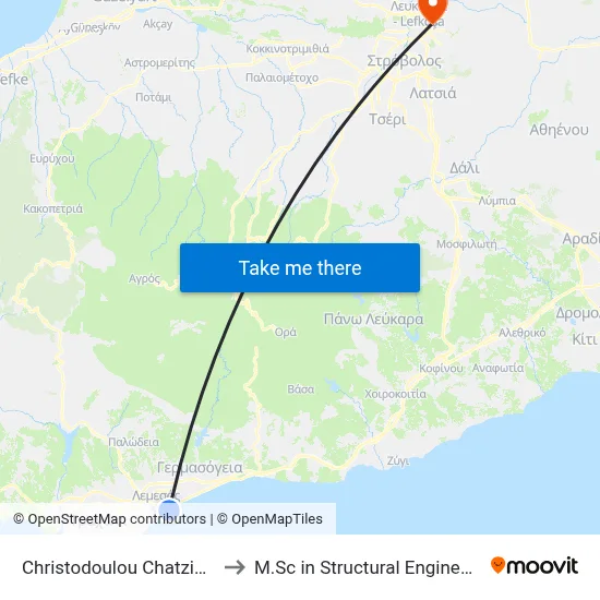 Christodoulou Chatzipavlou - Christodoulou Sozou to M.Sc in Structural Engineering - Frederick University Cyprus map