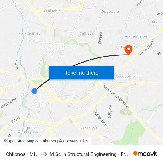 Chilonos - Michail Paridi to M.Sc in Structural Engineering - Frederick University Cyprus map