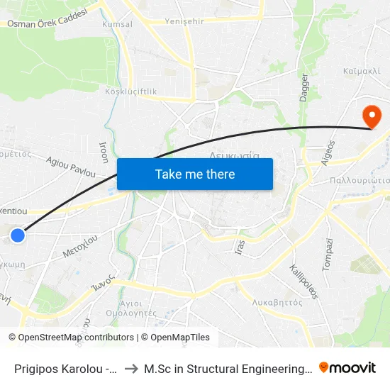 Prince Charles - King George to M.Sc in Structural Engineering - Frederick University Cyprus map