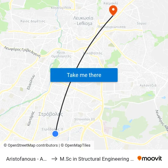 Aristophanes - Angelos Sikelianos to M.Sc in Structural Engineering - Frederick University Cyprus map