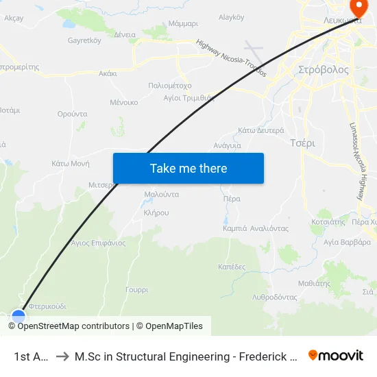 1st Alona to M.Sc in Structural Engineering - Frederick University Cyprus map