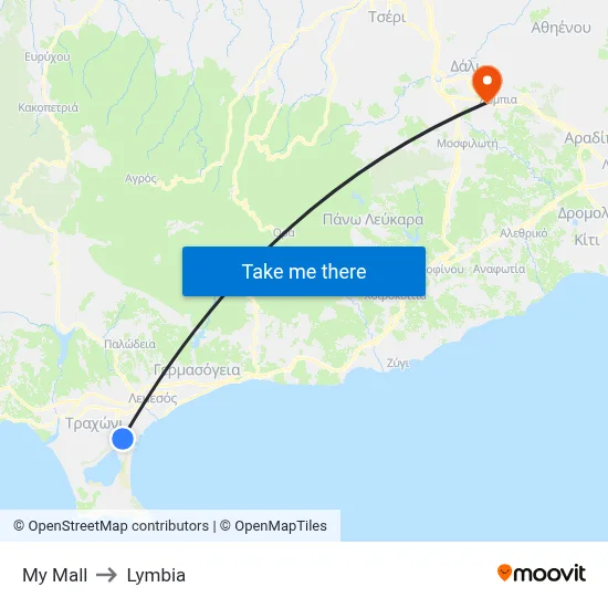 My Mall to Lymbia map