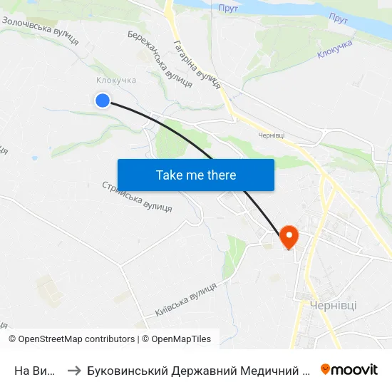 На Вимогу to Буковинський Державний Медичний Університет map