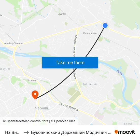 На Вимогу to Буковинський Державний Медичний Університет map