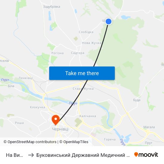 На Вимогу to Буковинський Державний Медичний Університет map