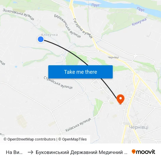 На Вимогу to Буковинський Державний Медичний Університет map
