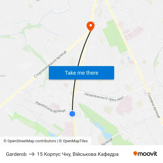 Garderob to 15 Корпус Чну, Військова Кафедра map