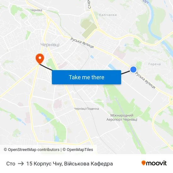 Сто to 15 Корпус Чну, Військова Кафедра map