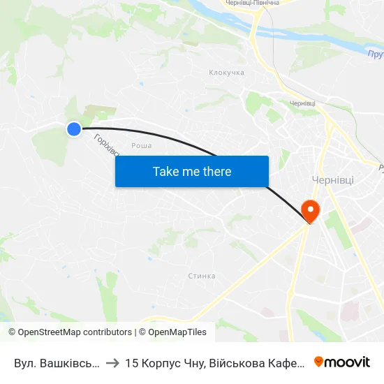 Вул. Вашківська to 15 Корпус Чну, Військова Кафедра map