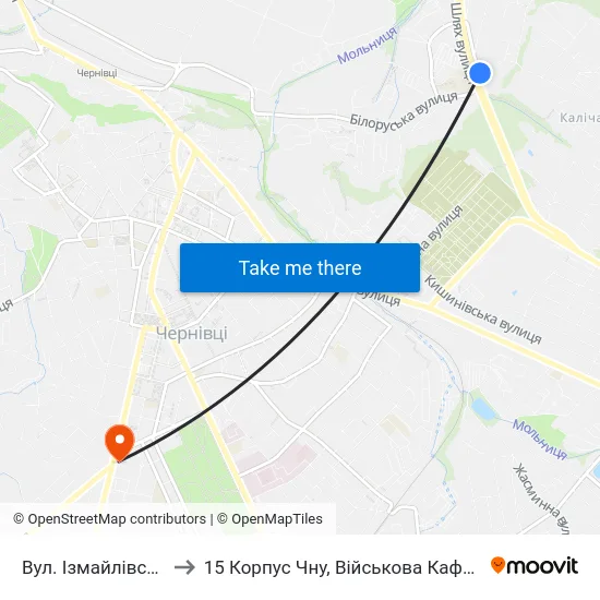 Вул. Ізмайлівська to 15 Корпус Чну, Військова Кафедра map