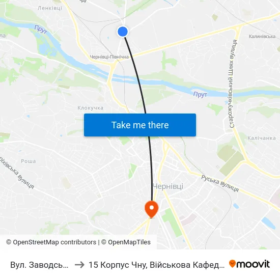 Вул. Заводська to 15 Корпус Чну, Військова Кафедра map