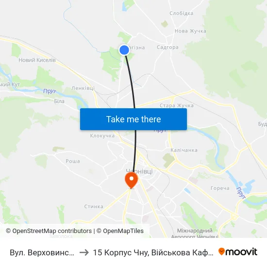 Вул. Верховинська to 15 Корпус Чну, Військова Кафедра map