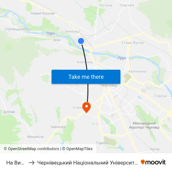 На Вимогу to Чернівецький Національний Університет, Корпус №9 map