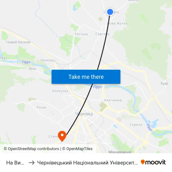 На Вимогу to Чернівецький Національний Університет, Корпус №9 map