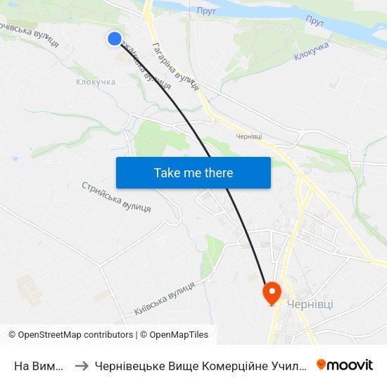 На Вимогу to Чернівецьке Вище Комерційне Училище map