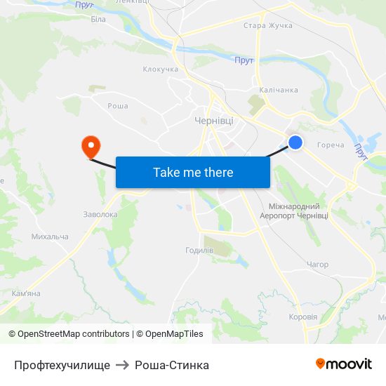 Профтехучилище to Роша-Стинка map