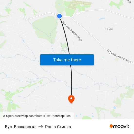 Вул. Вашківська to Роша-Стинка map