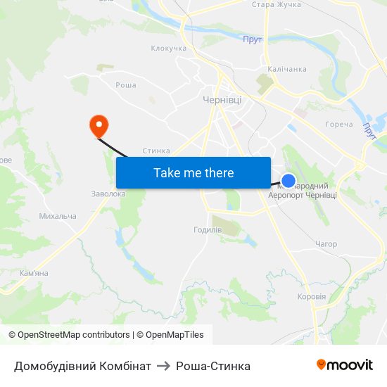 Домобудівний Комбінат to Роша-Стинка map