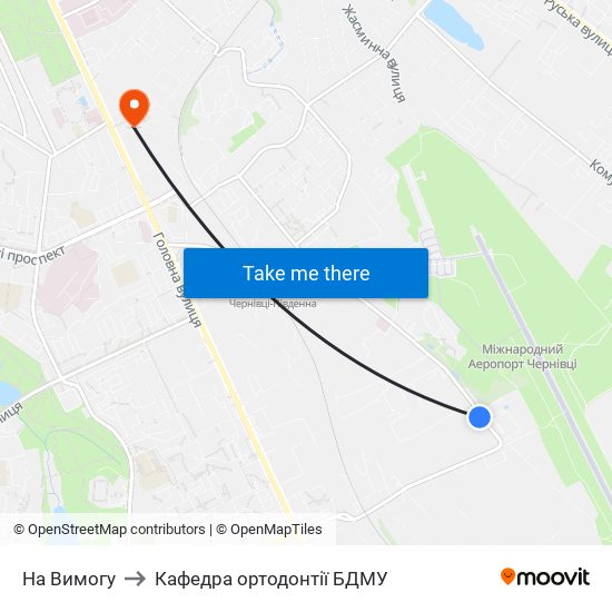 На Вимогу to Кафедра ортодонтії БДМУ map