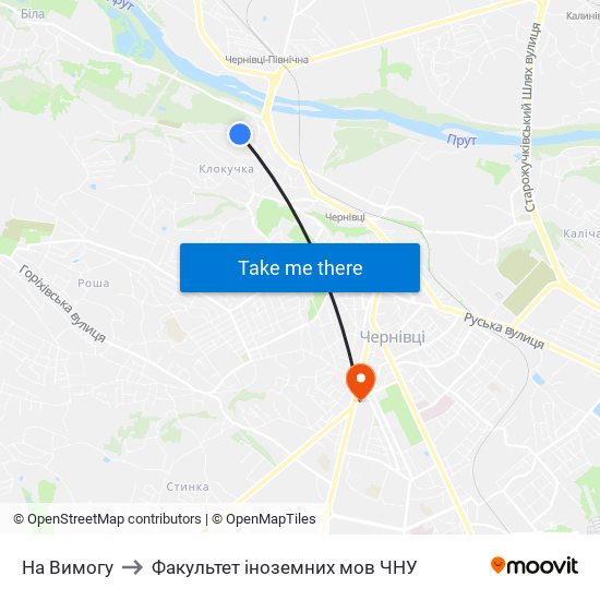 На Вимогу to Факультет іноземних мов ЧНУ map